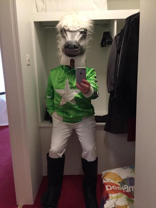 Here I am in my full Fasnacht costume, provided by friends at the LUCERNE FESTIVAL. About to go out and explore now:) — at Romantik Hotel Wilden Mann