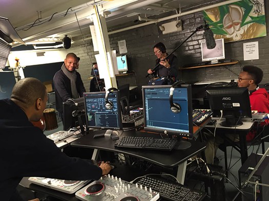 The Symphony in D project records sounds with the students of Detroit’s YouthVille.